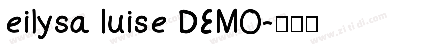 eilysa luise DEMO字体转换
